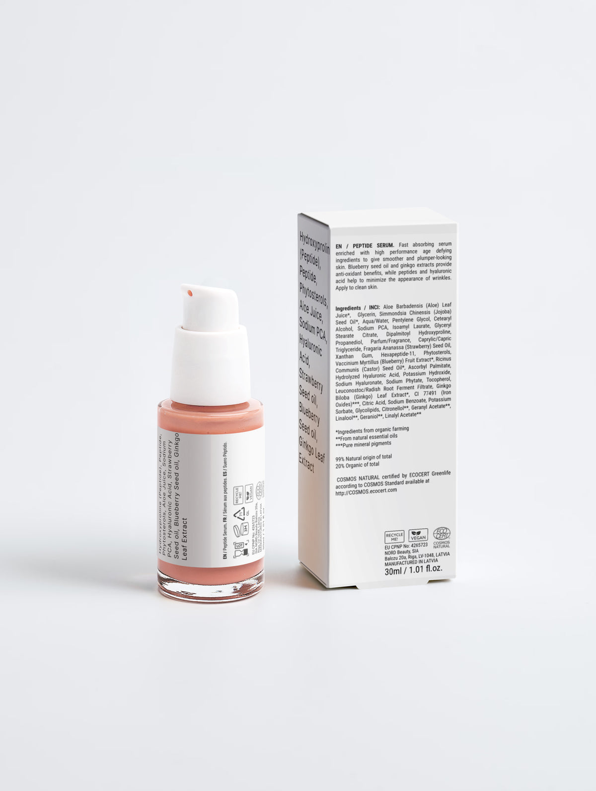Sérum antienvejecimiento con péptidos